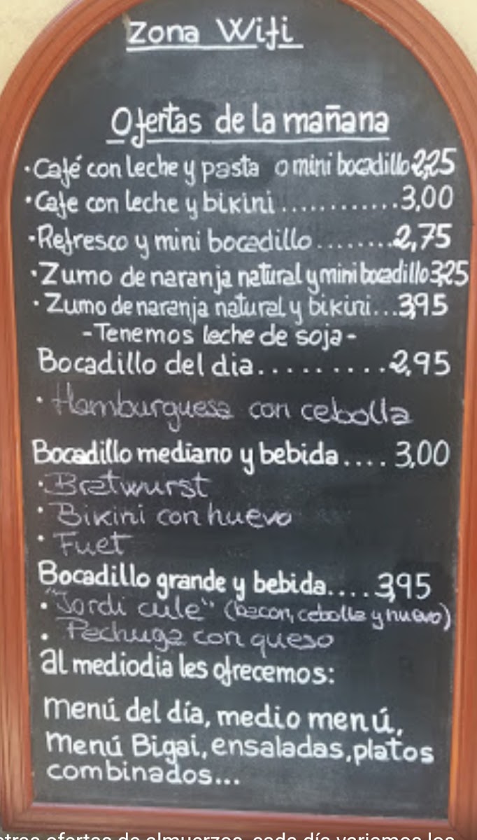 Bar Granja Bigai Photo Menu 10