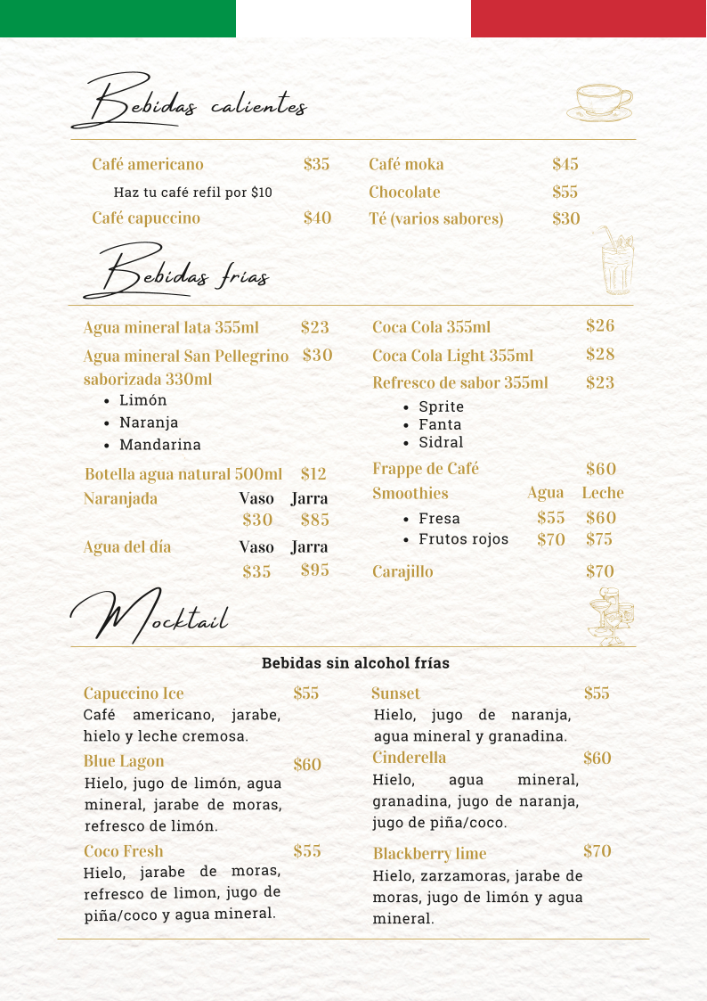 La Tazzina Photo Menu 1