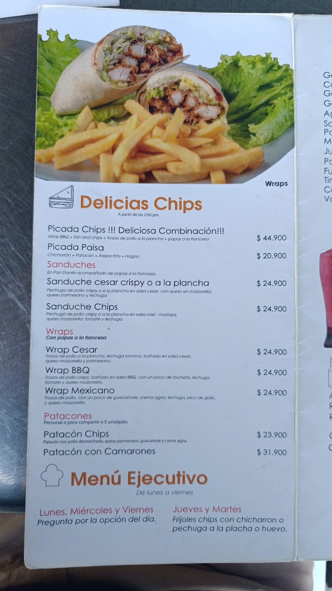 Restaurante Chips Pollo y Pescado Photo Menu 1