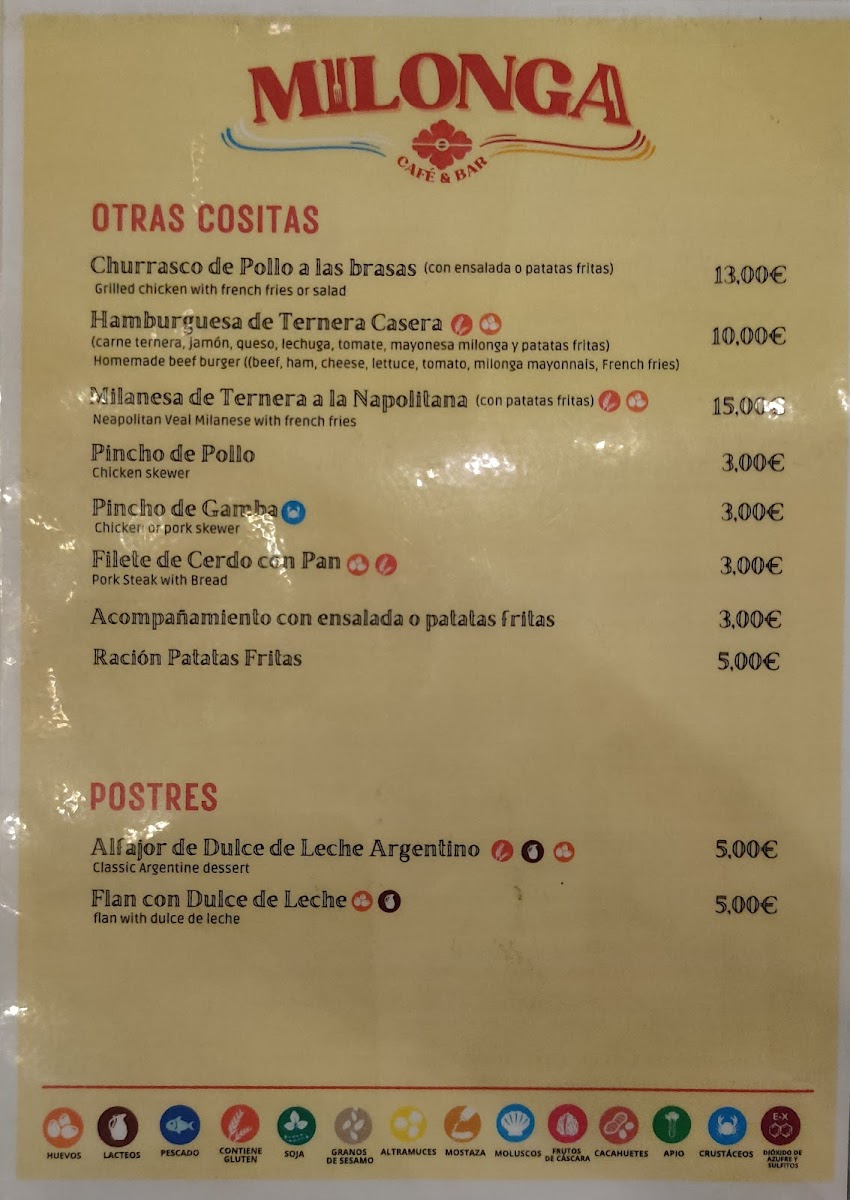 Milonga Argentinian Steak House Photo Menu 2