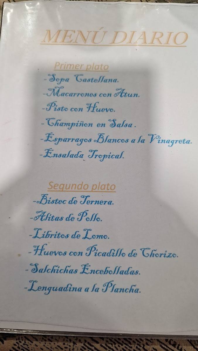 Restaurante los Olivos Photo Menu 1