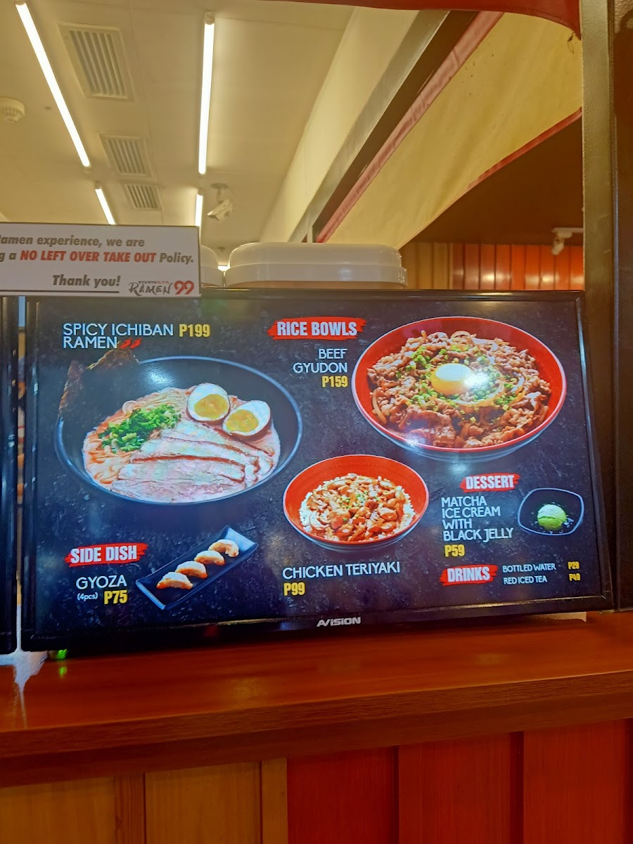 Kyukyu Ramen 99 - Starmall EDSA Photo Menu 4