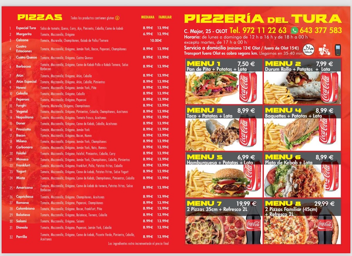 PIZZERIA DEL TURA Photo Menu 2