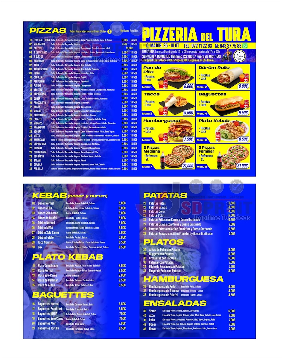 PIZZERIA DEL TURA Photo Menu 7