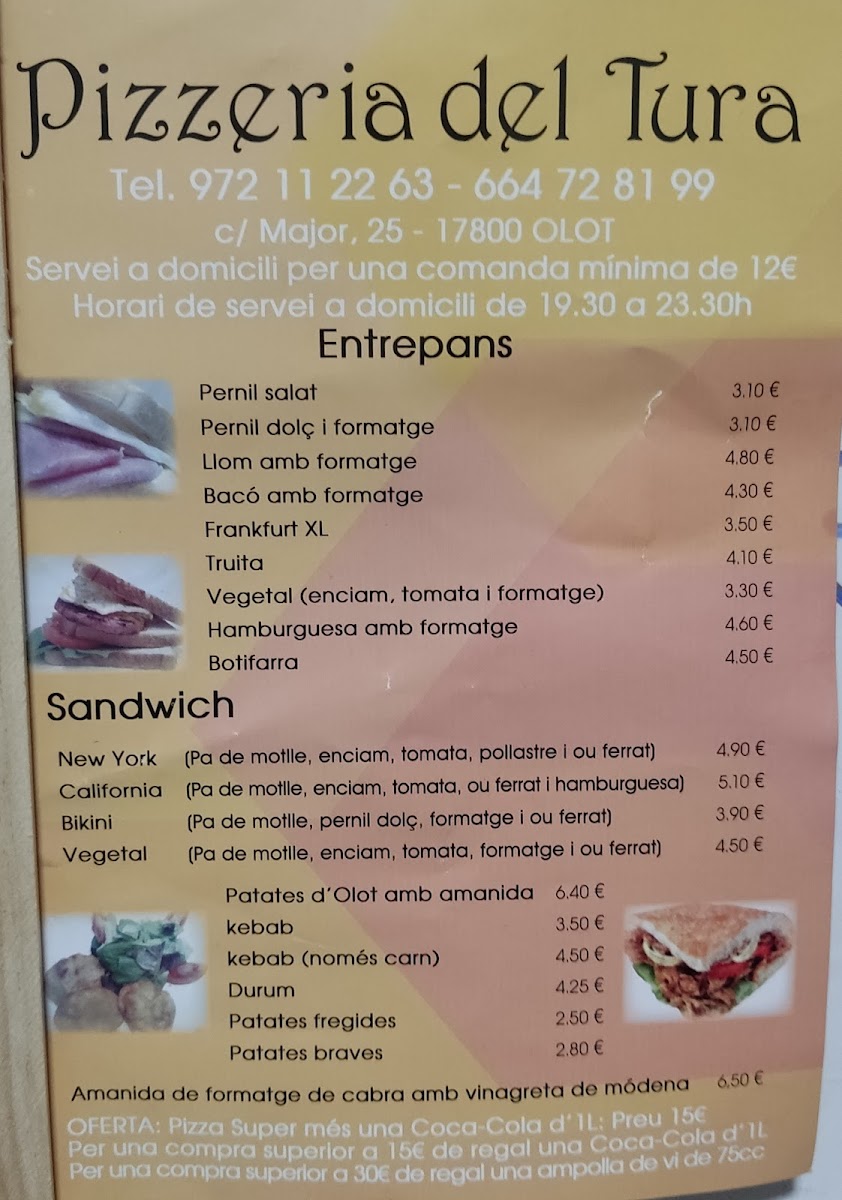 PIZZERIA DEL TURA Photo Menu 9