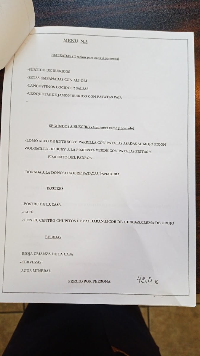 El Buitragueño Photo Menu 2