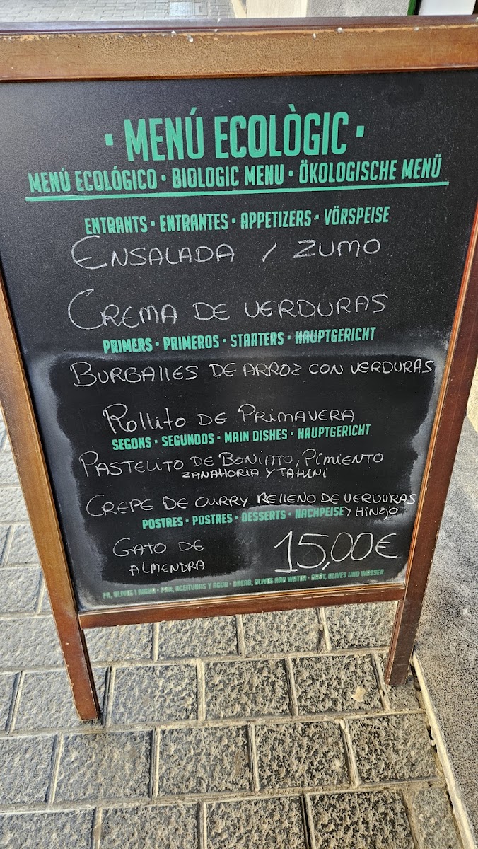 Es Ginebró - Restaurante Vegetariano Photo Menu 1