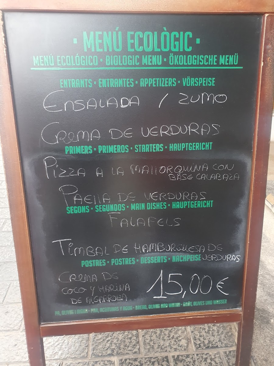 Es Ginebró - Restaurante Vegetariano Photo Menu 2