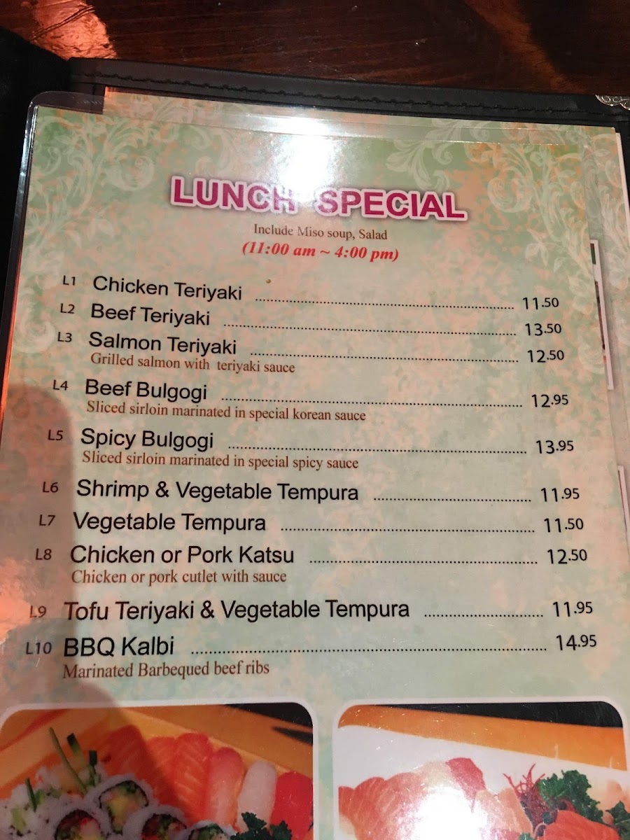 Kibo Sushi House - Sherbourne Photo Menu 10