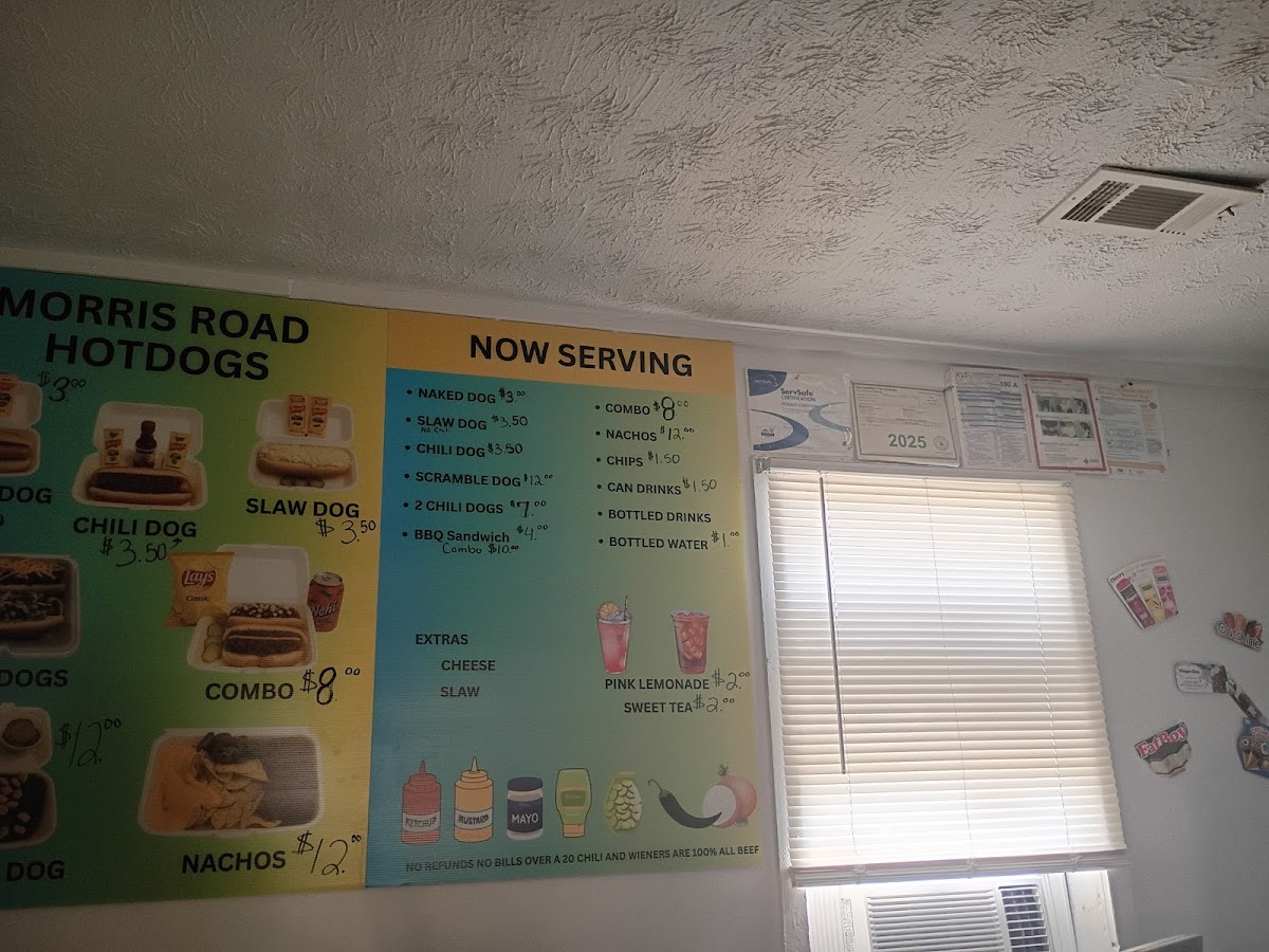 Morris Hot Dogs & BBQ Photo Menu 2