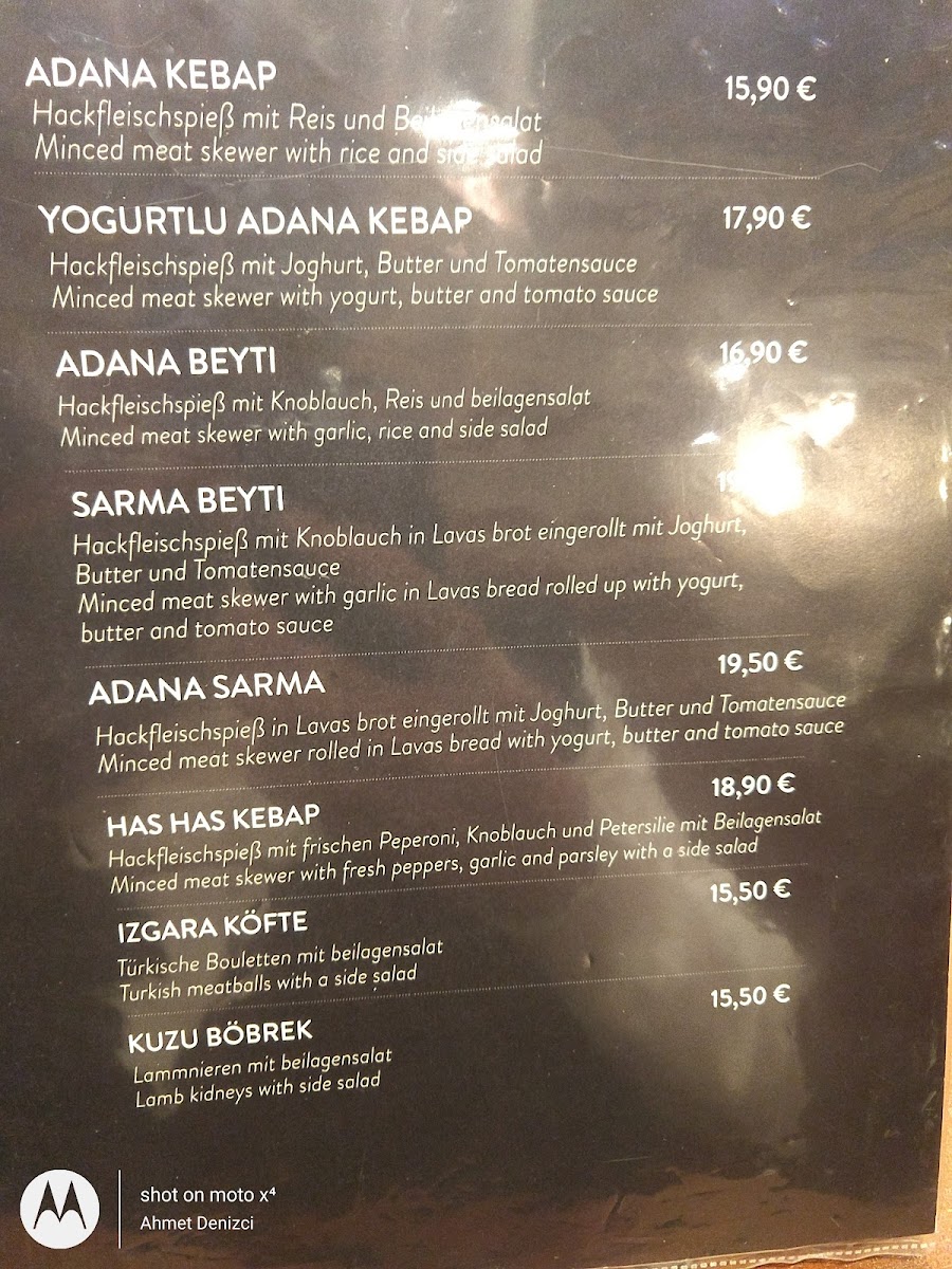 Öz Adana Grillhaus Photo Menu 2