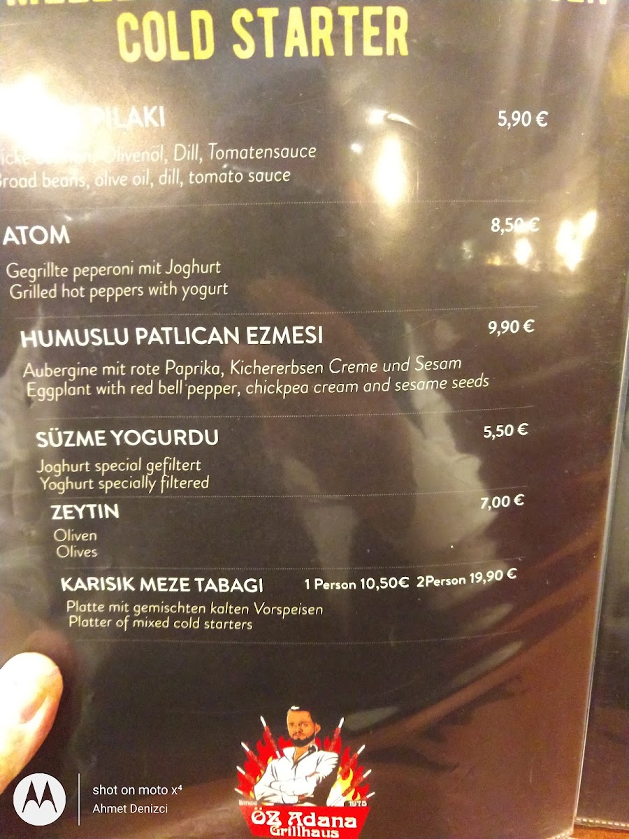 Öz Adana Grillhaus Photo Menu 4