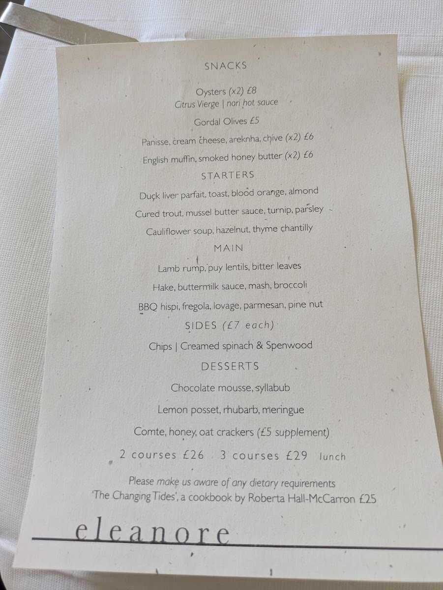 Eleanore Photo Menu 1