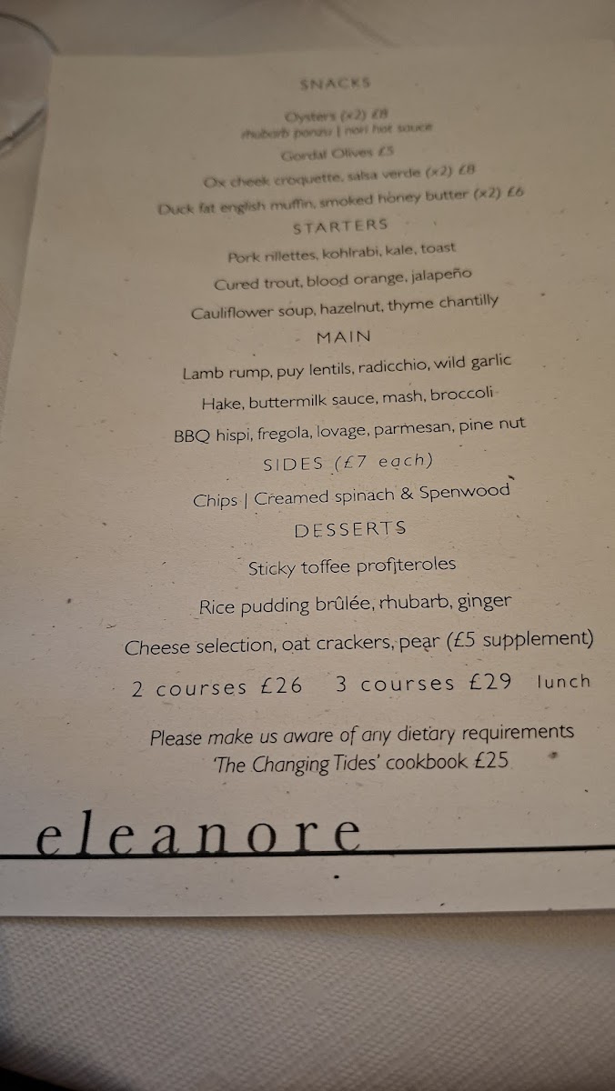Eleanore Photo Menu 2