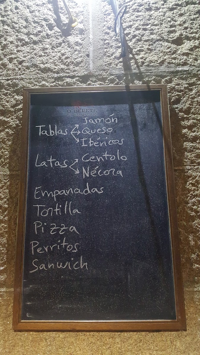 O Berete Photo Menu 1