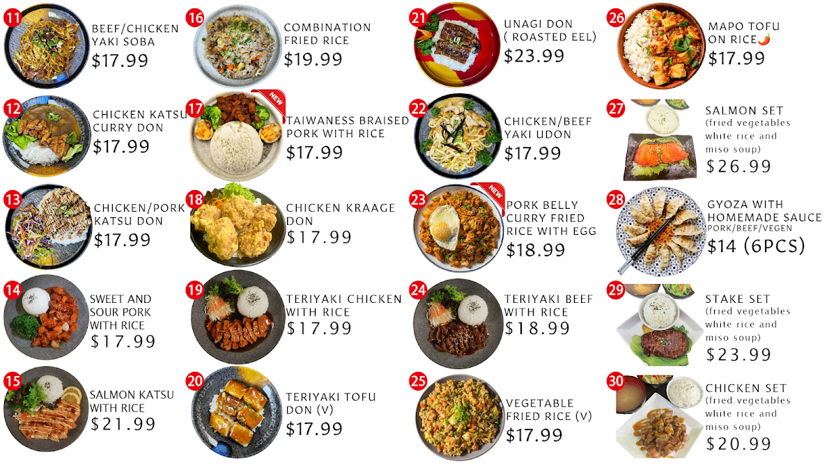 Top Sushi Photo Menu 1