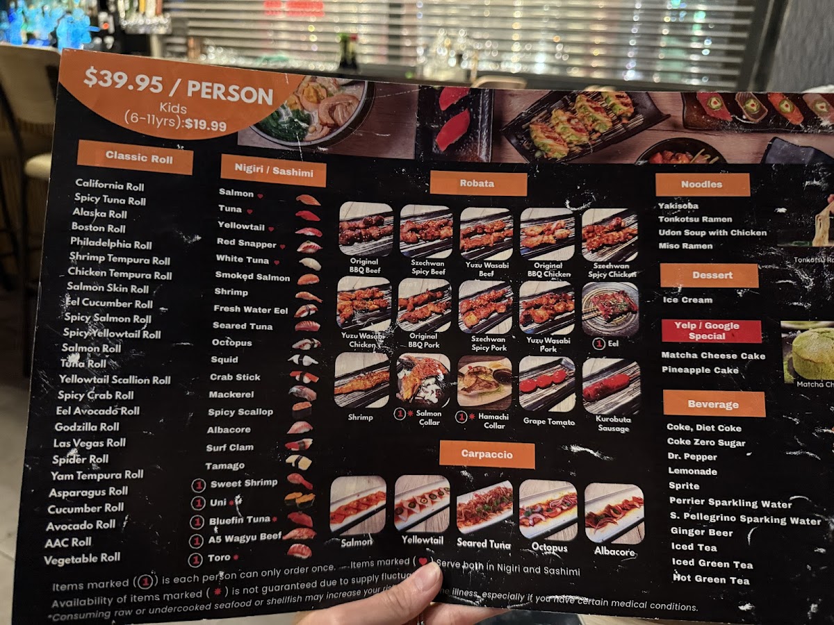 Yama Sushi House - Premium AYCE Sushi Photo Menu 3