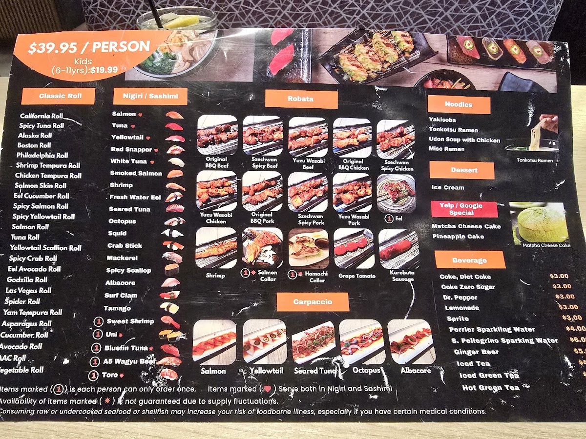Yama Sushi House - Premium AYCE Sushi Photo Menu 8