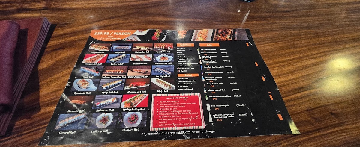 Yama Sushi House - Premium AYCE Sushi Photo Menu 9