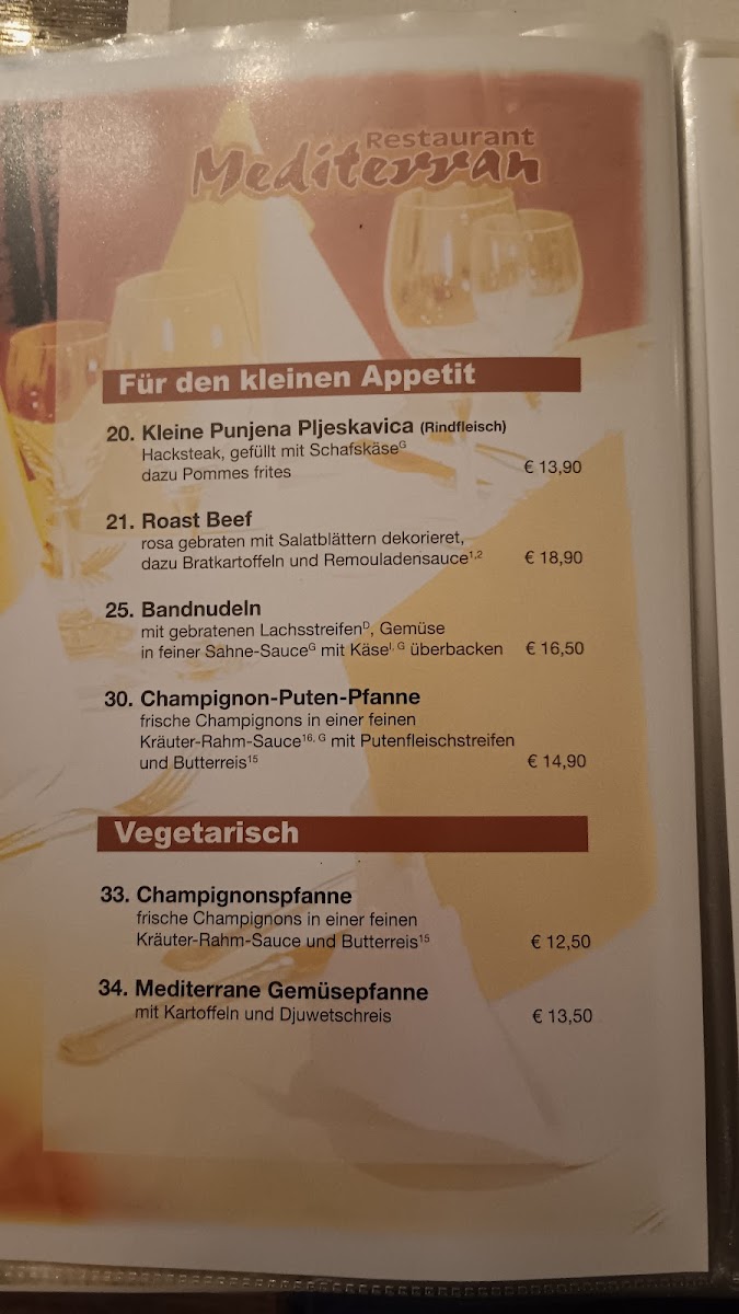 Restaurant Mediterran Photo Menu 2