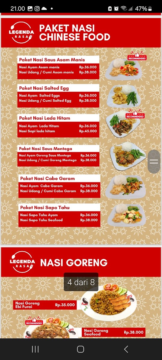 NASI TEMPONG JOSS (By.LEGENDA RASA) Photo Menu 3
