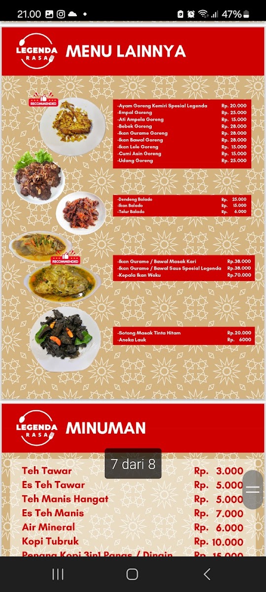 NASI TEMPONG JOSS (By.LEGENDA RASA) Photo Menu 5