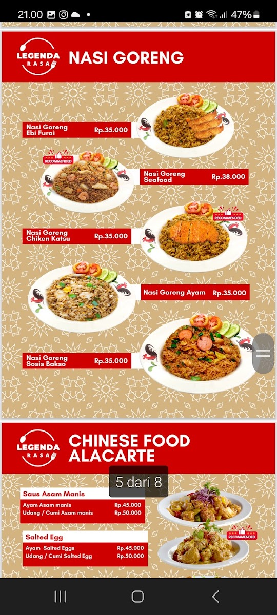 NASI TEMPONG JOSS (By.LEGENDA RASA) Photo Menu 7