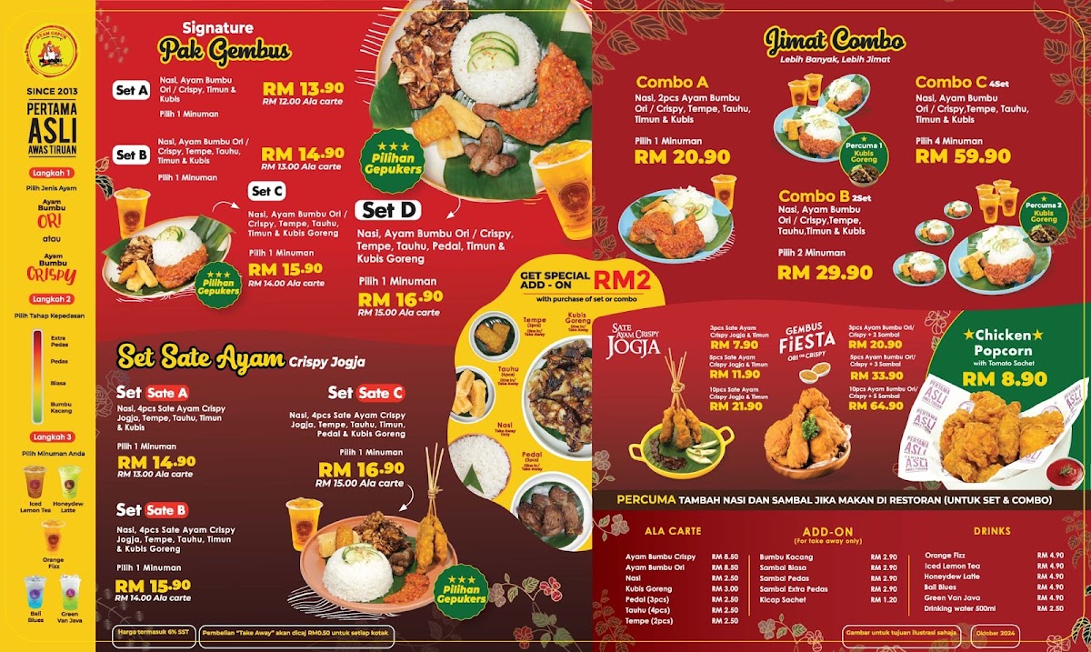 Ayam Gepuk Pak Gembus Teluk Intan Photo Menu 1