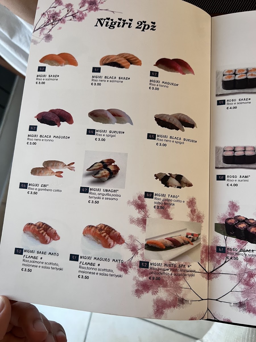 SUSHI KIYOMI URBANIA LE BARACCHE Photo Menu 4