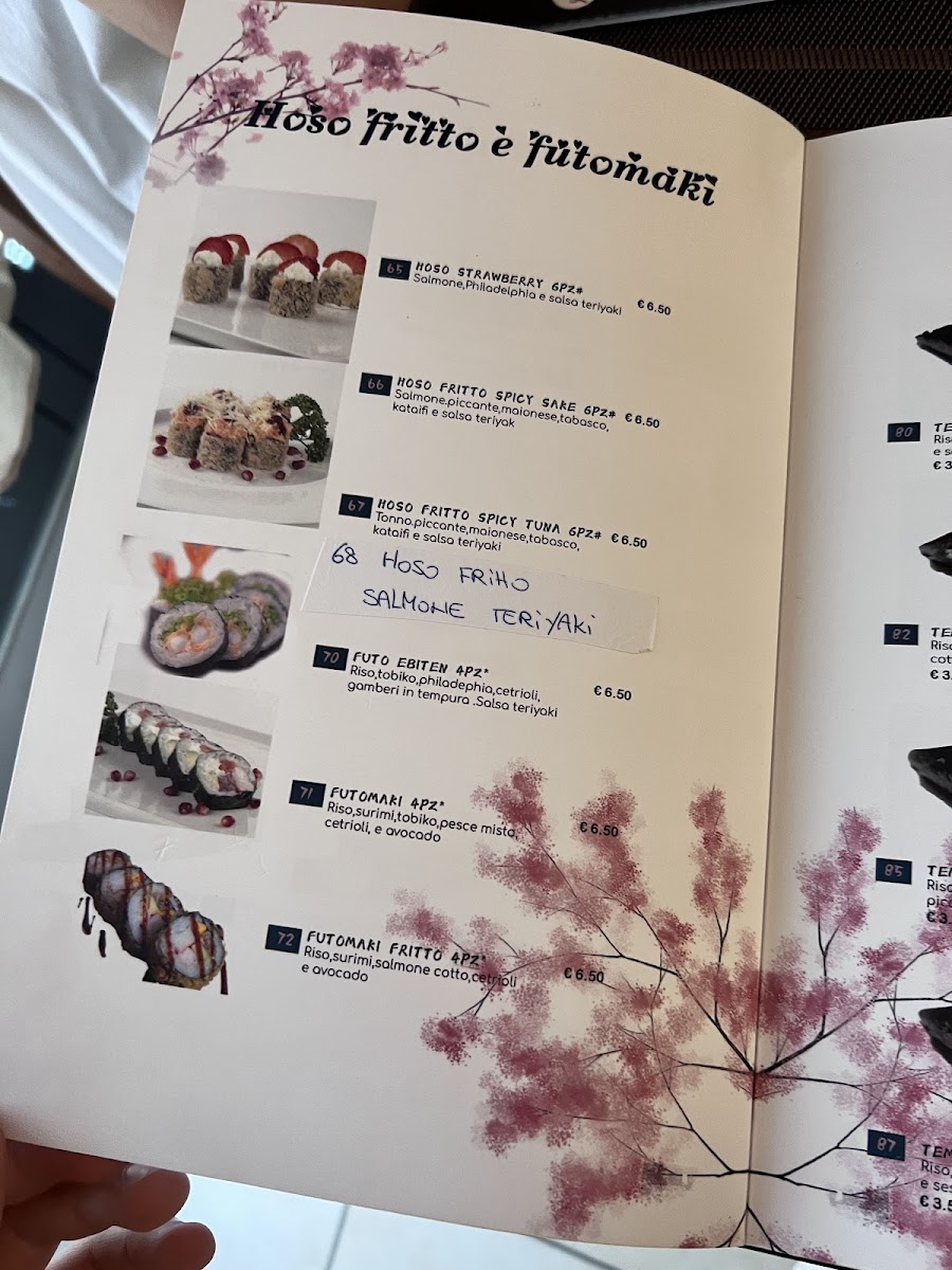 SUSHI KIYOMI URBANIA LE BARACCHE Photo Menu 5