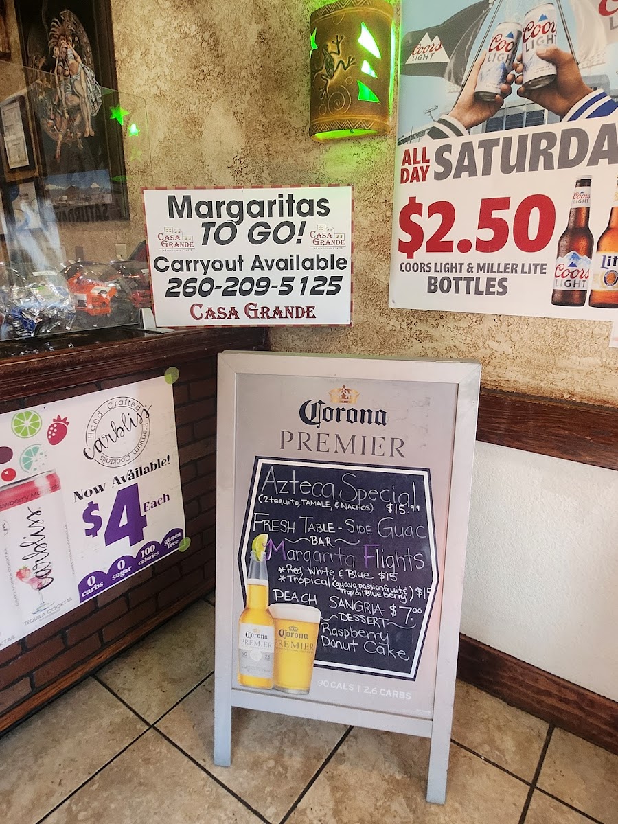 Casa Grande Photo Menu 1