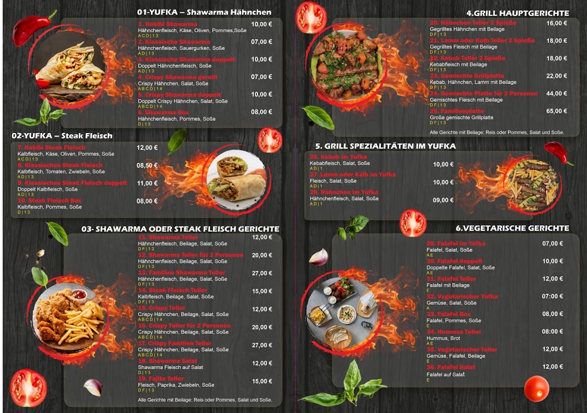 Habibi Grill Photo Menu 1