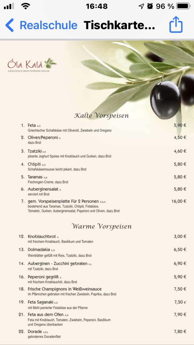 OLA KALA Photo Menu 1