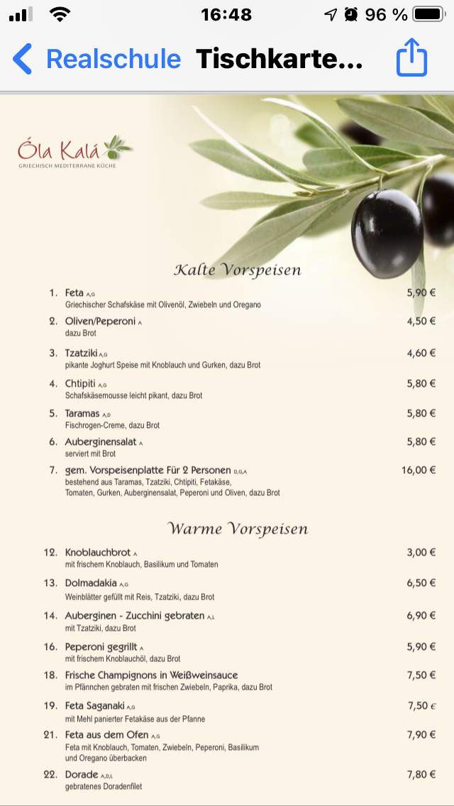 OLA KALA Photo Menu 2