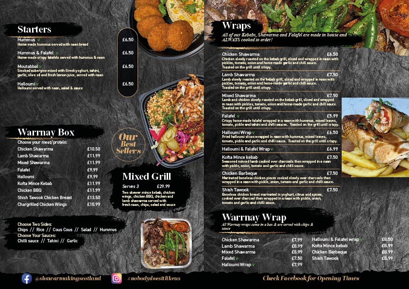 Hajar’s Shawarma King Photo Menu 3
