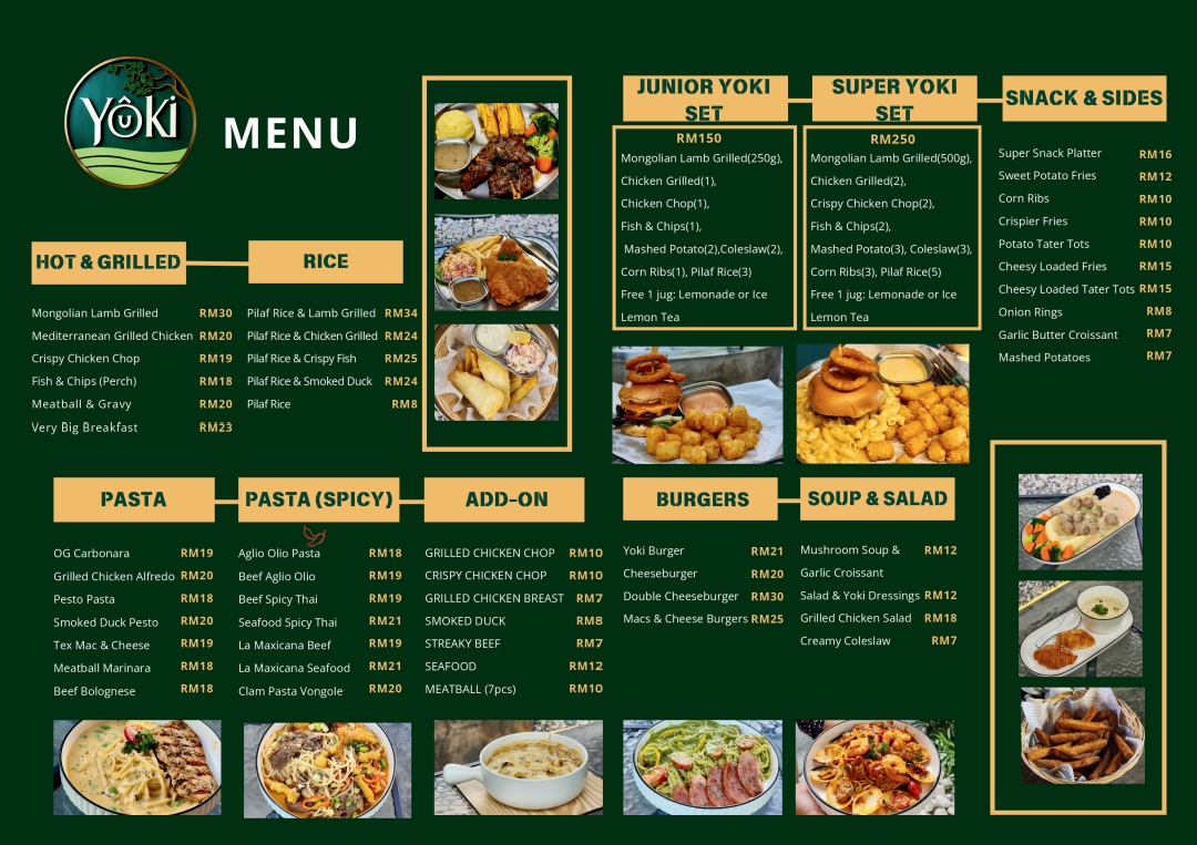 Yoki Cafe & Eatery Photo Menu 1