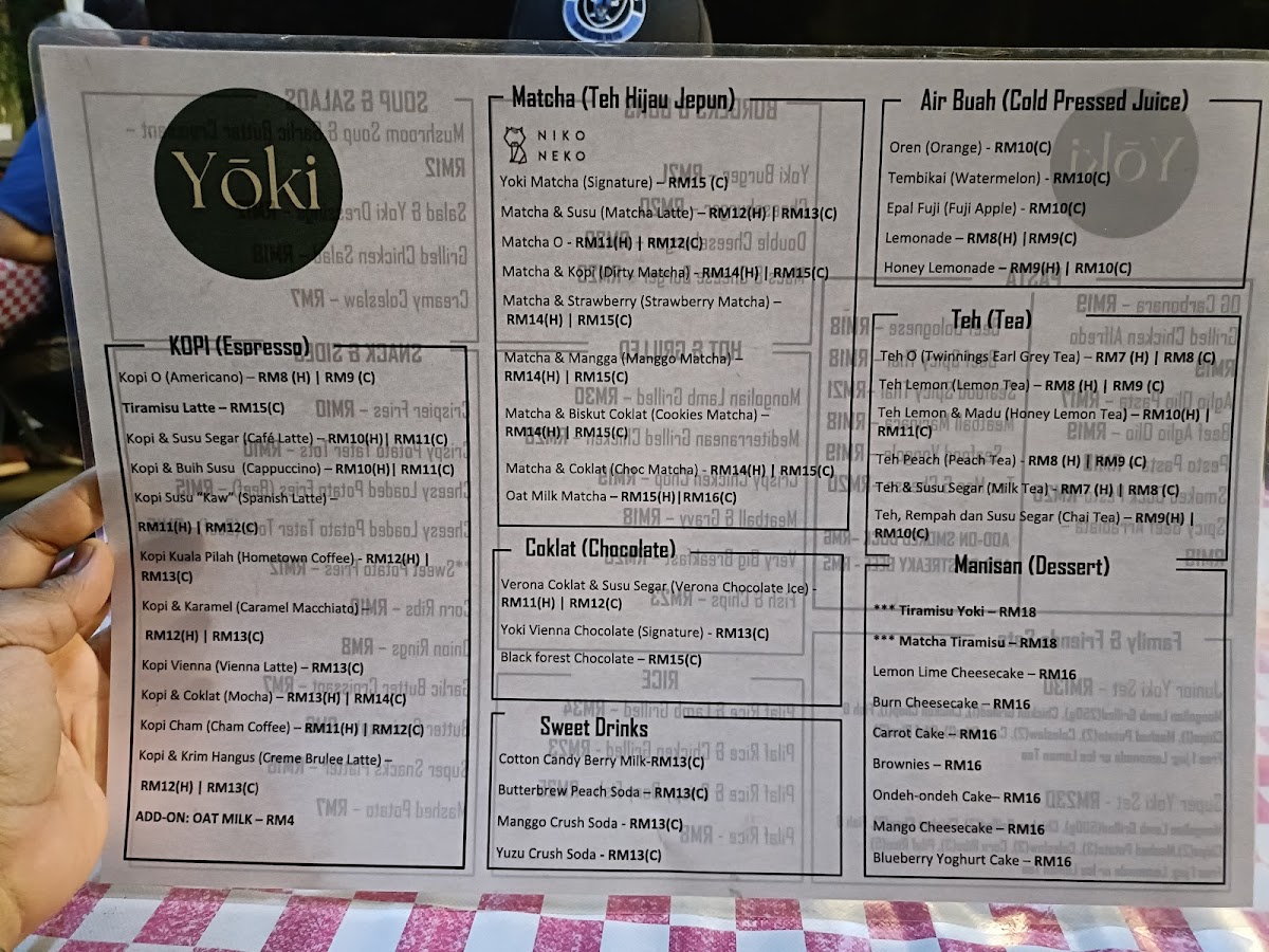 Yoki Cafe & Eatery Photo Menu 3