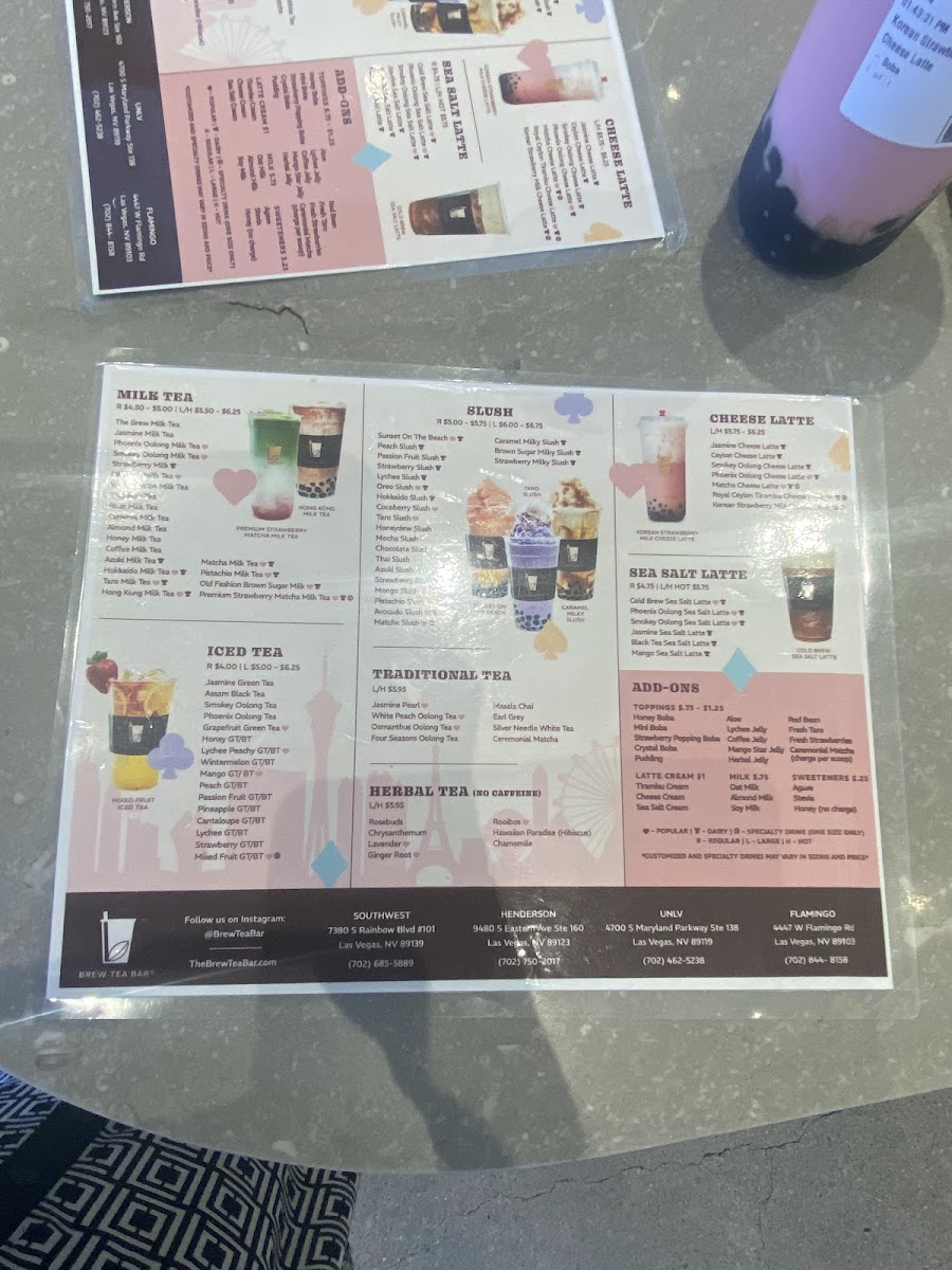 BREW TEA BAR Photo Menu 10