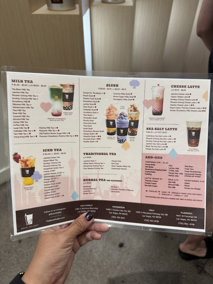BREW TEA BAR Photo Menu 5