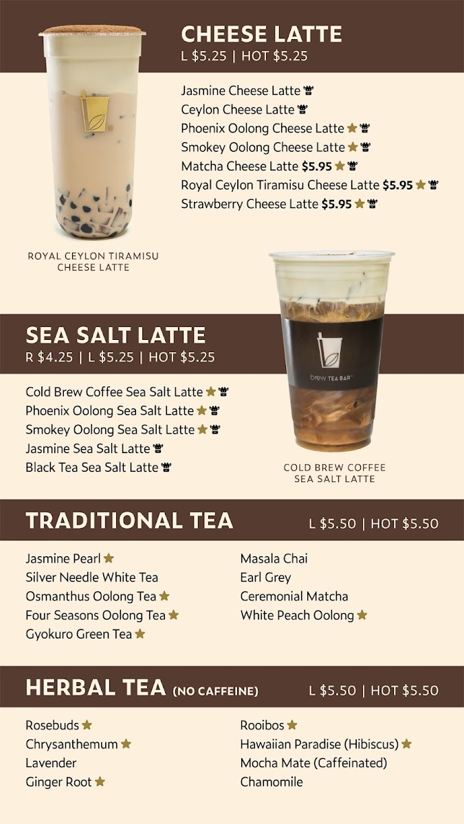 BREW TEA BAR Photo Menu 6