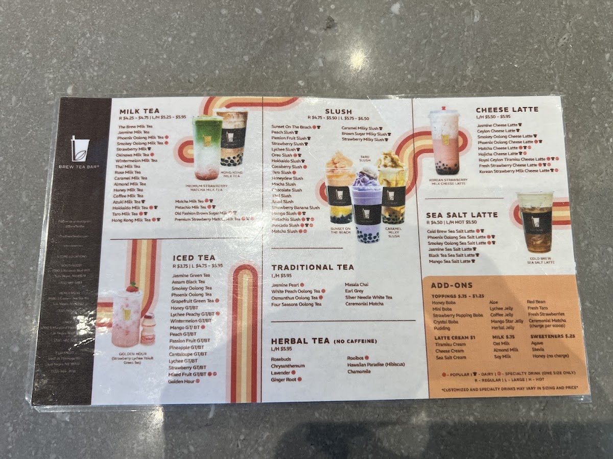 BREW TEA BAR Photo Menu 7
