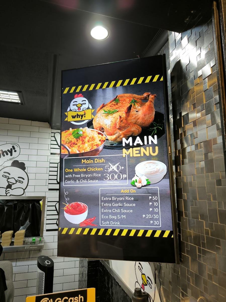 Why Chicken Davao Photo Menu 2