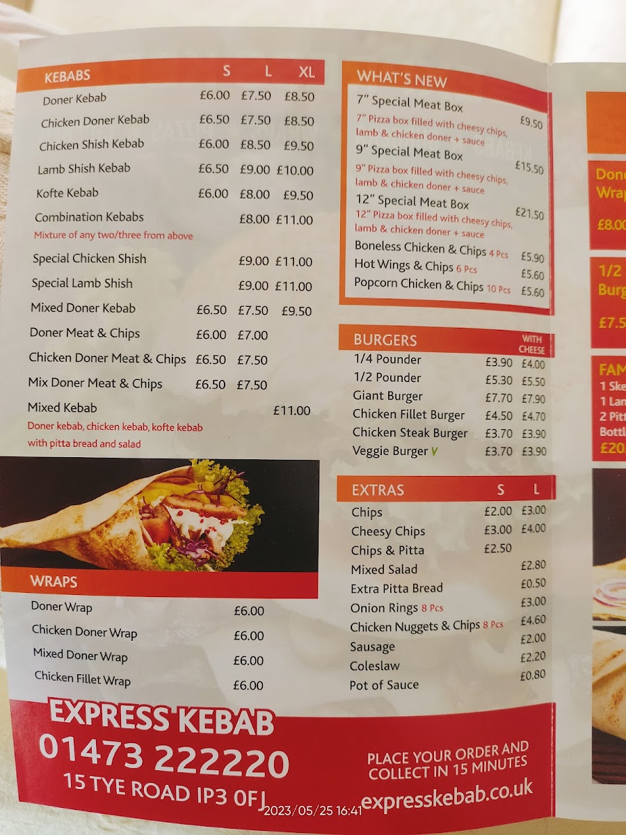 Express kebab Photo Menu 1