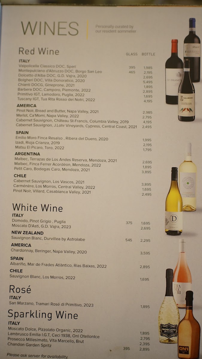 Italianni’s Photo Menu 1