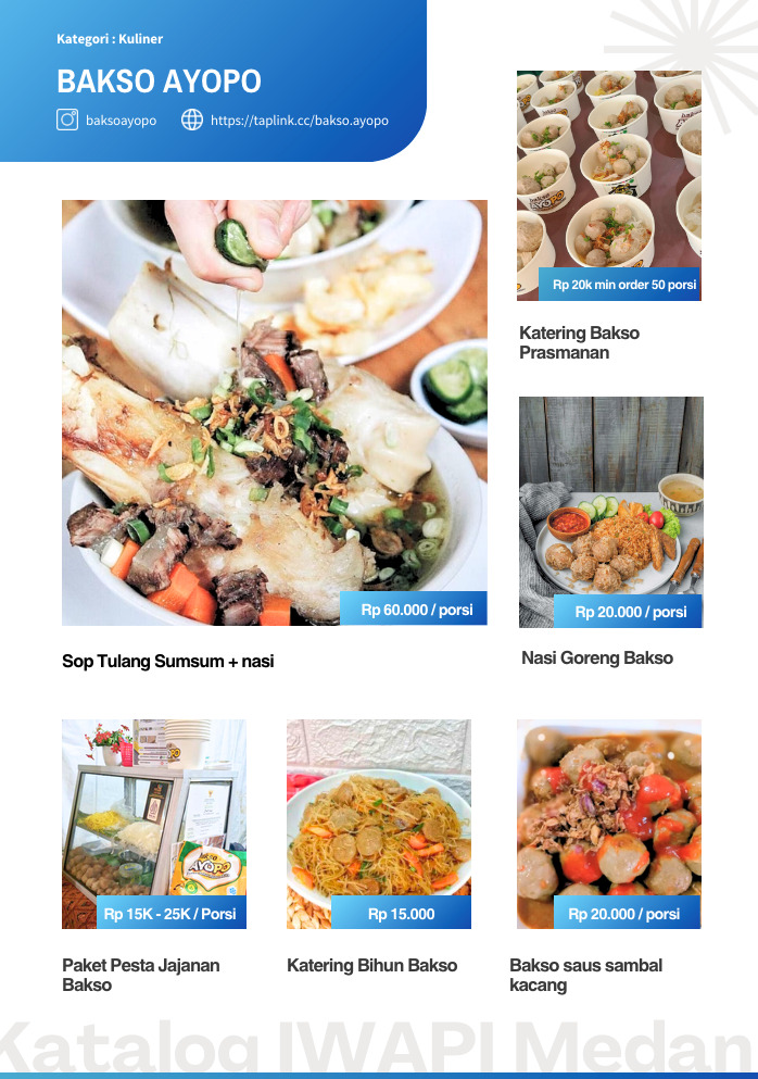 BAKSO AYOPO Photo Menu 1