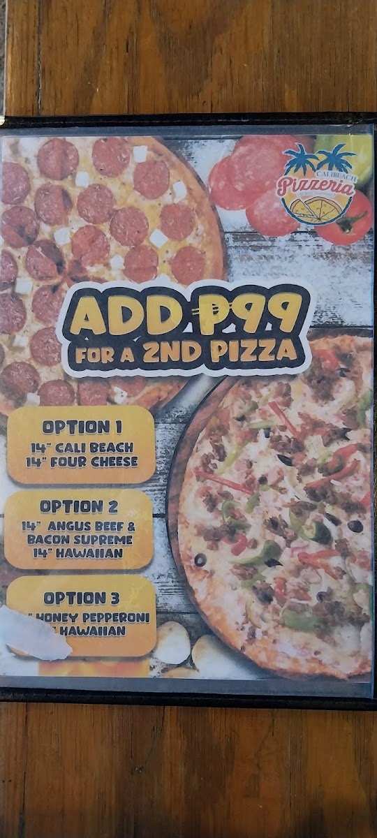 California Beach Pizza Photo Menu 10