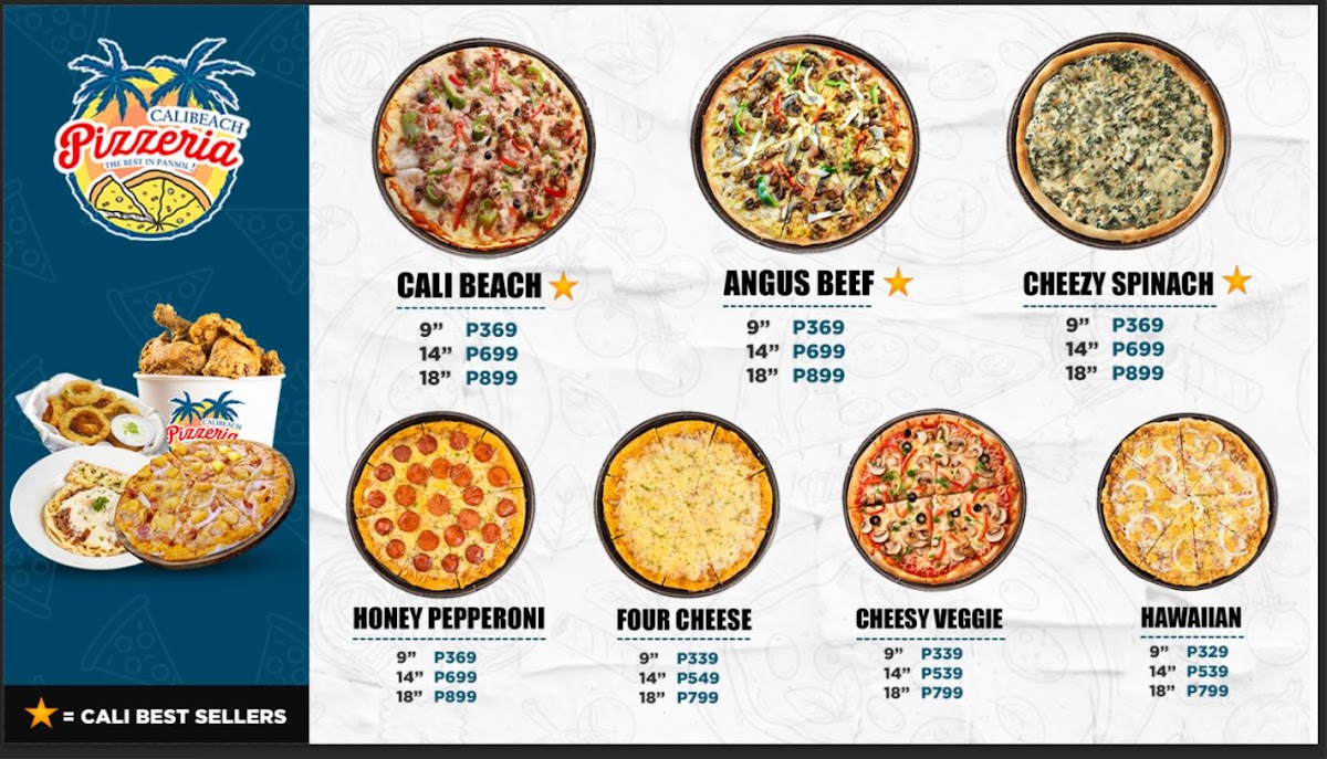 California Beach Pizza Photo Menu 3