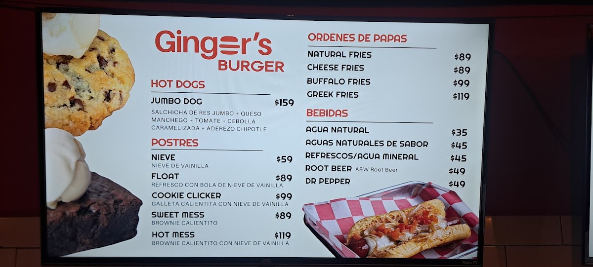Ginger's Burger Photo Menu 3
