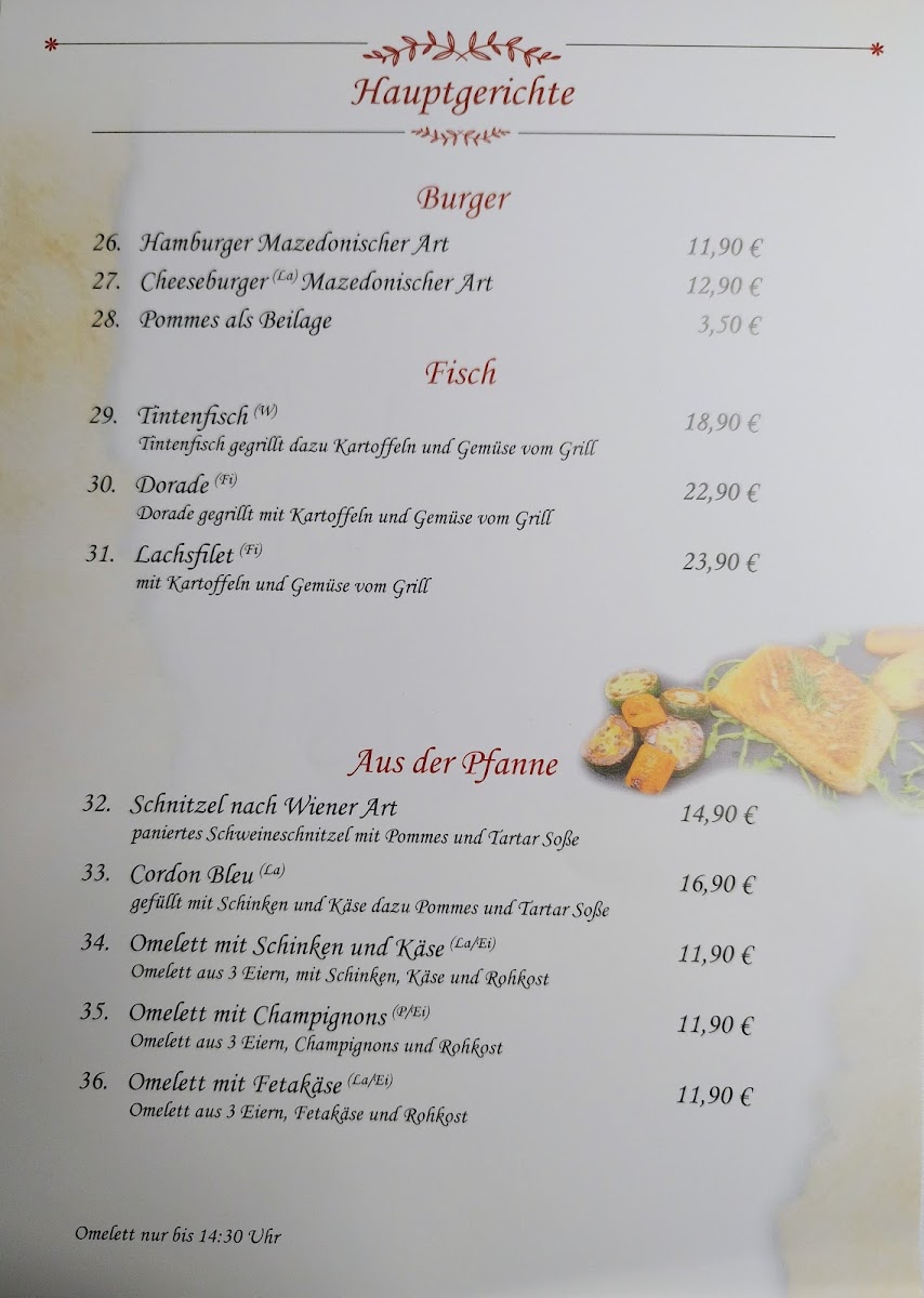 Restaurant Goldenes Fass - Ristovski Photo Menu 1