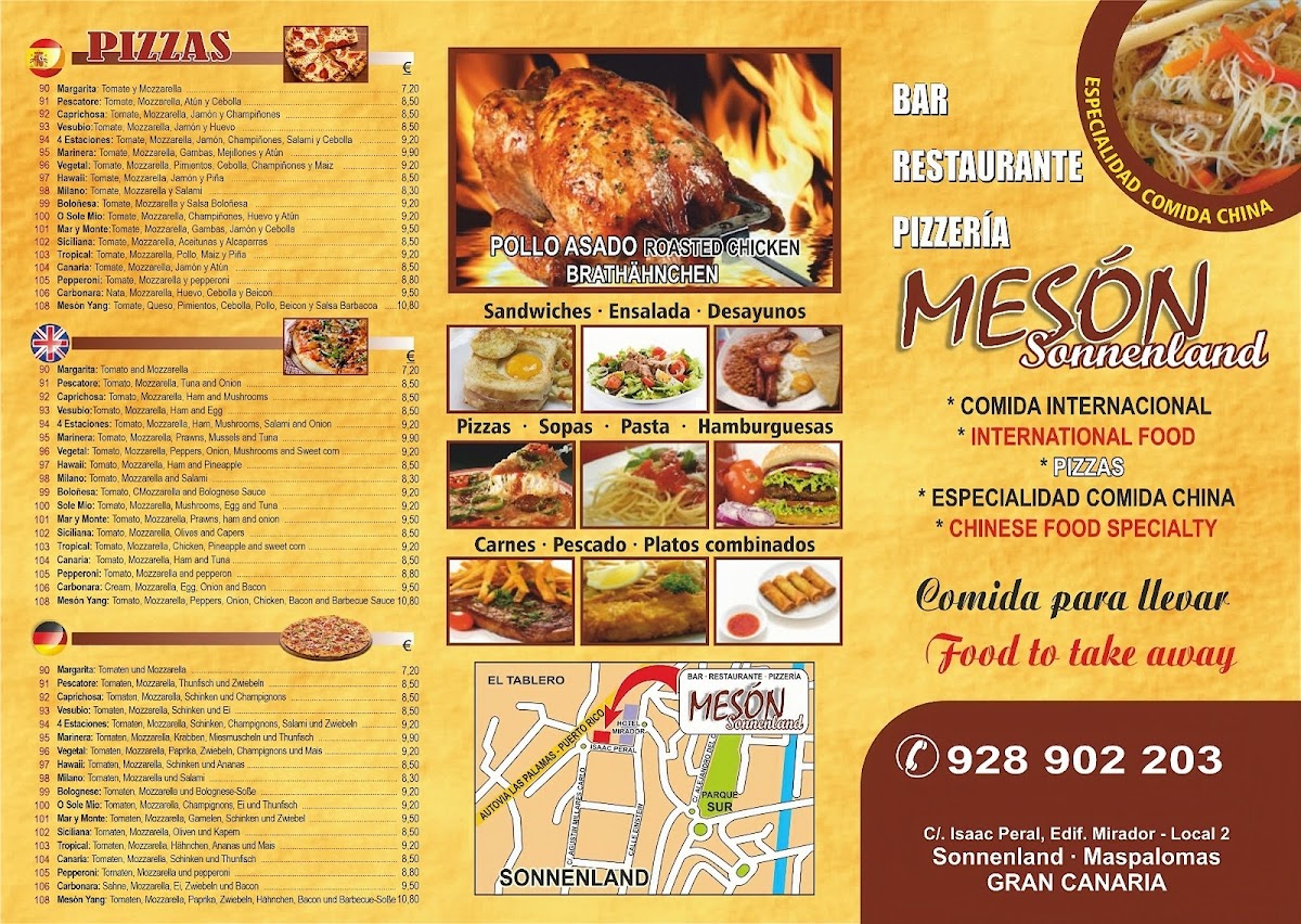 Mesón Sonnenland Photo Menu 2